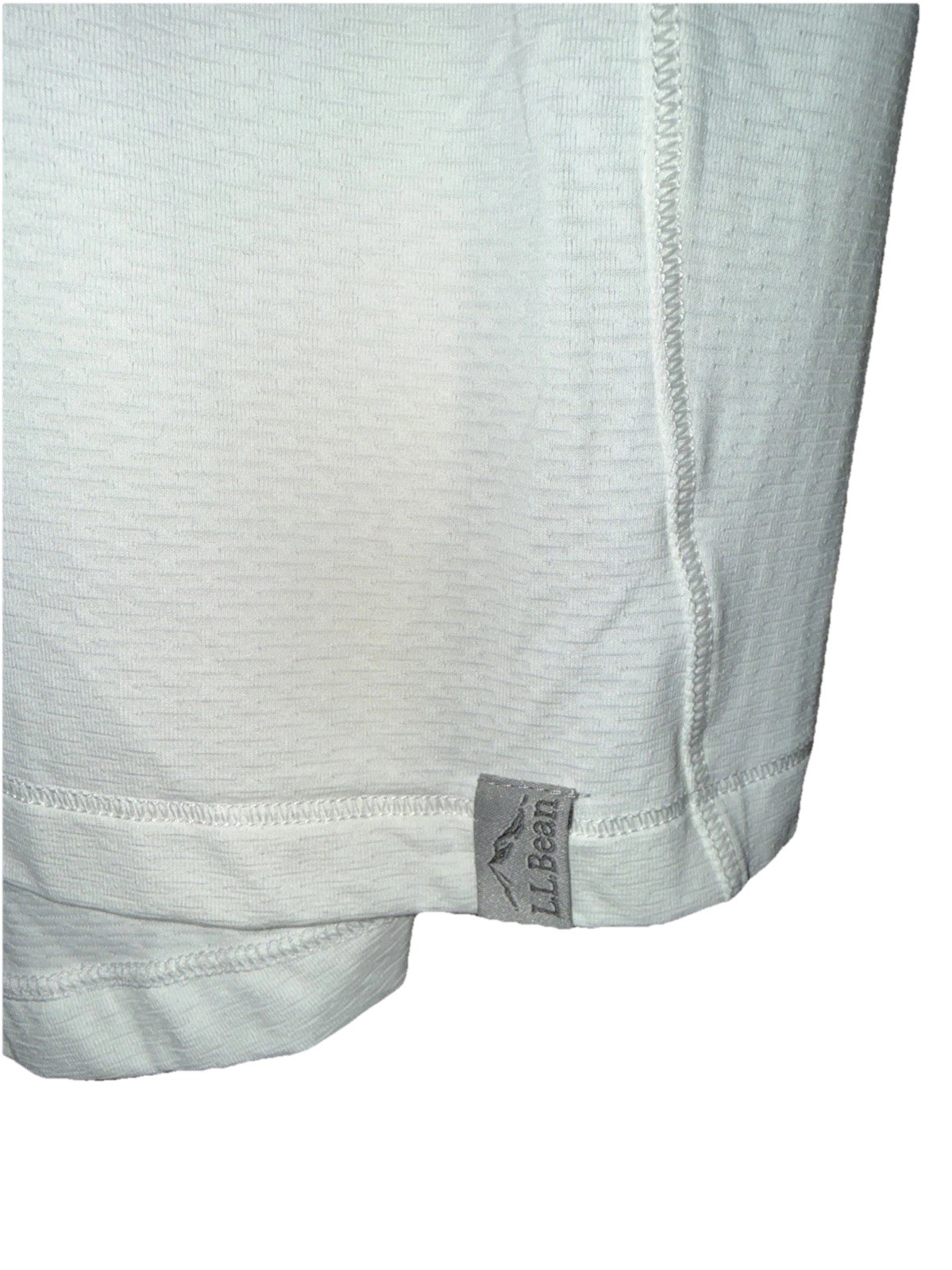 LL Bean Dress White Sand Beach Hooded Cover Up UPF 50 Travel Resort Size L NWT