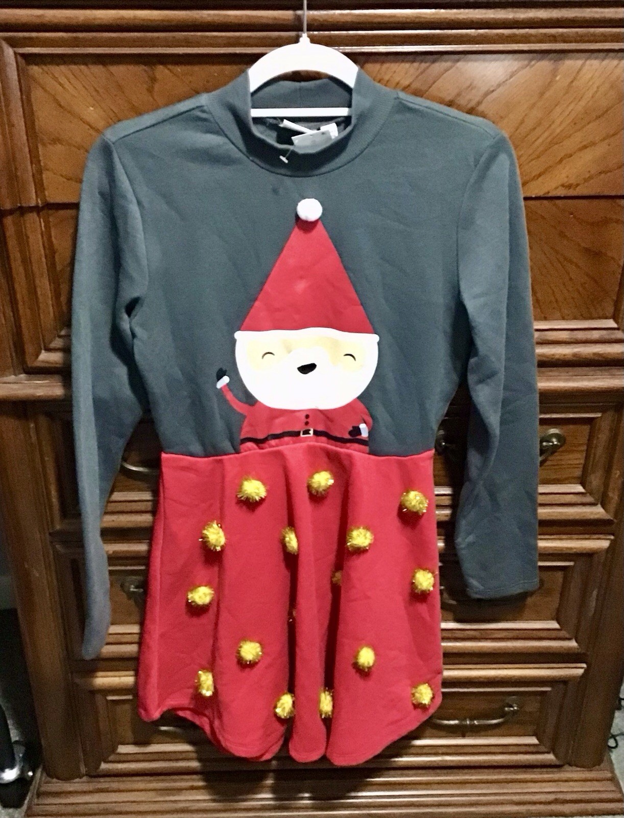 NWT Mighty Fine Santa Dress Size S