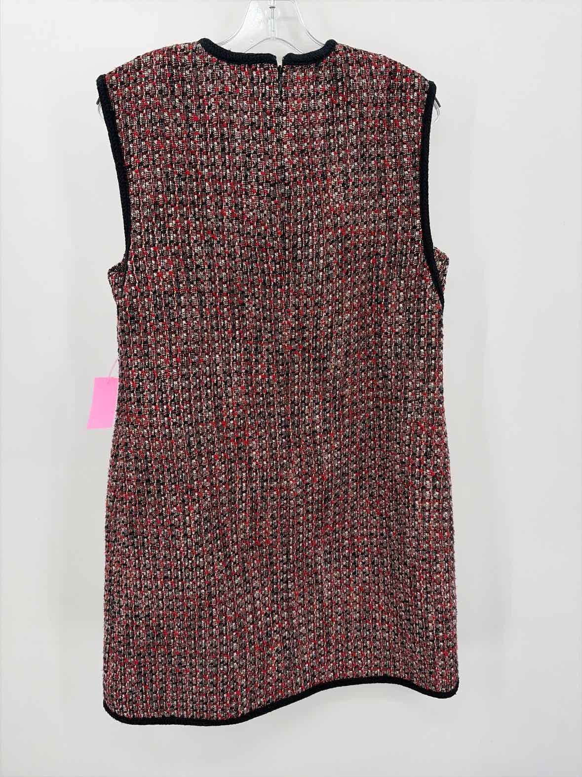 Pre-Owned Veronica Beard Red Size 12 Knee Length Sleeveless Dress