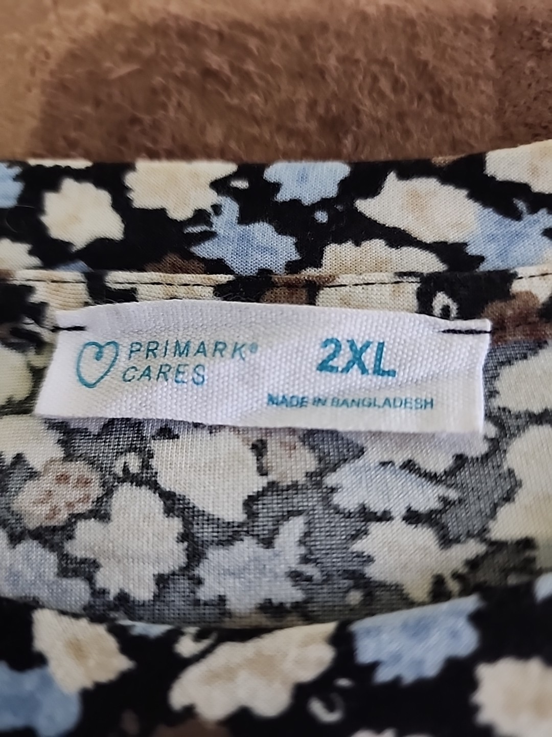 Primary Cares Sz. 2xlprint Dress.And Lt.blue. ltblue. Bone.