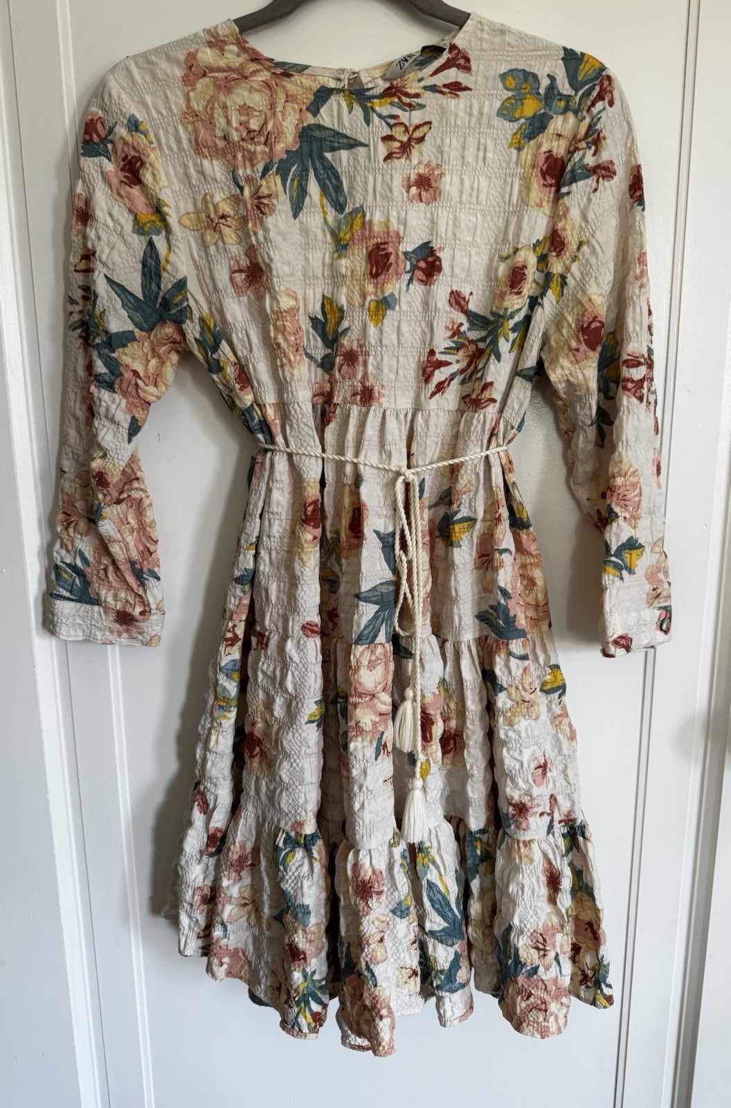 Zara Charon Women’s Floral Tiered Mini Dress XS