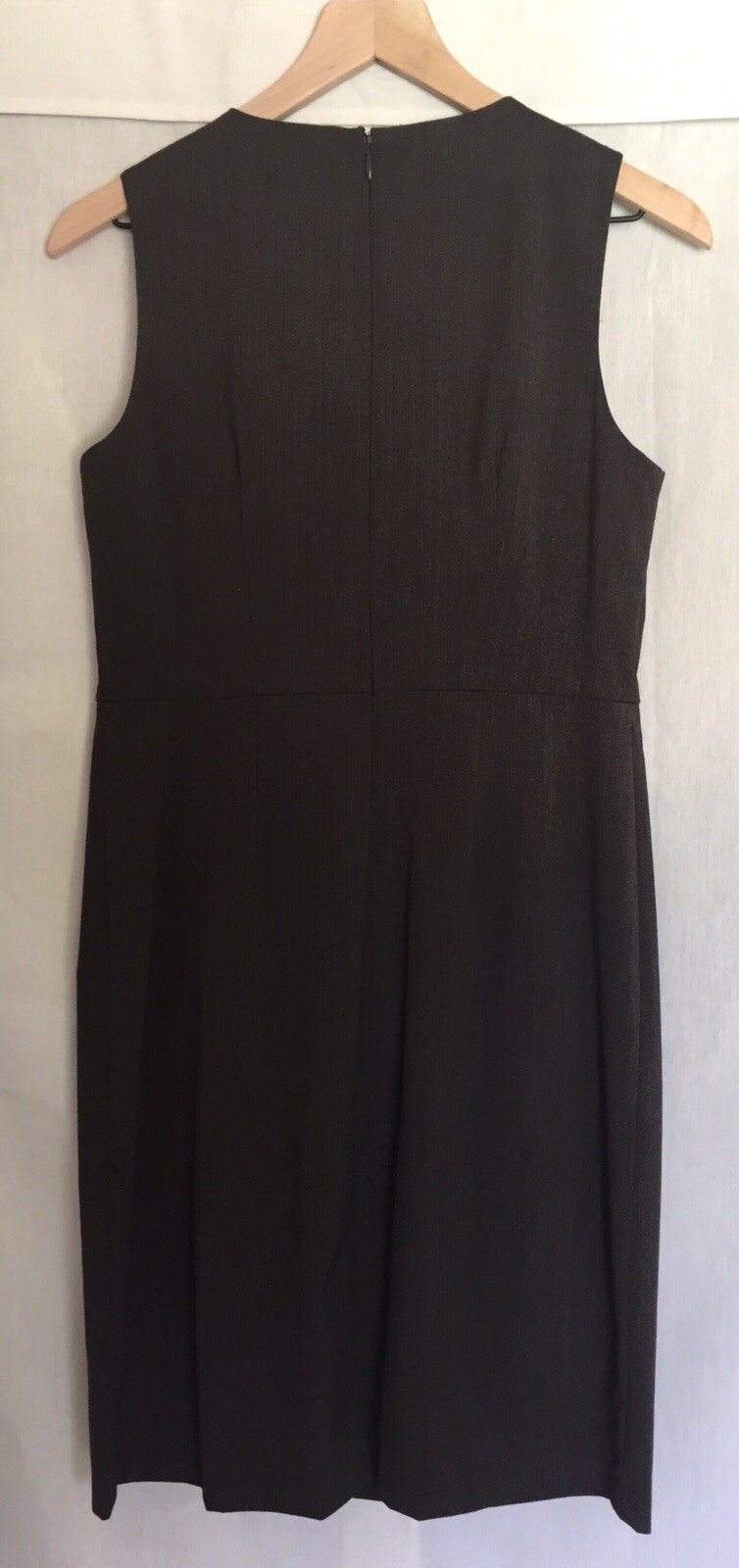 Emma & Michele Charcoal Colored Ruffeled Top Sheath Dress Size 6 NWOT