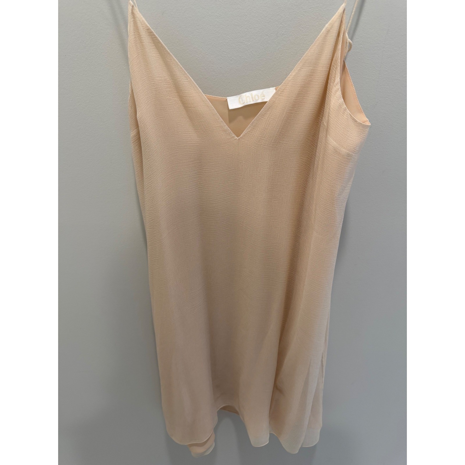 Chloe Fall 2016 Silk Fringe Handkerchief Dress Size EU36