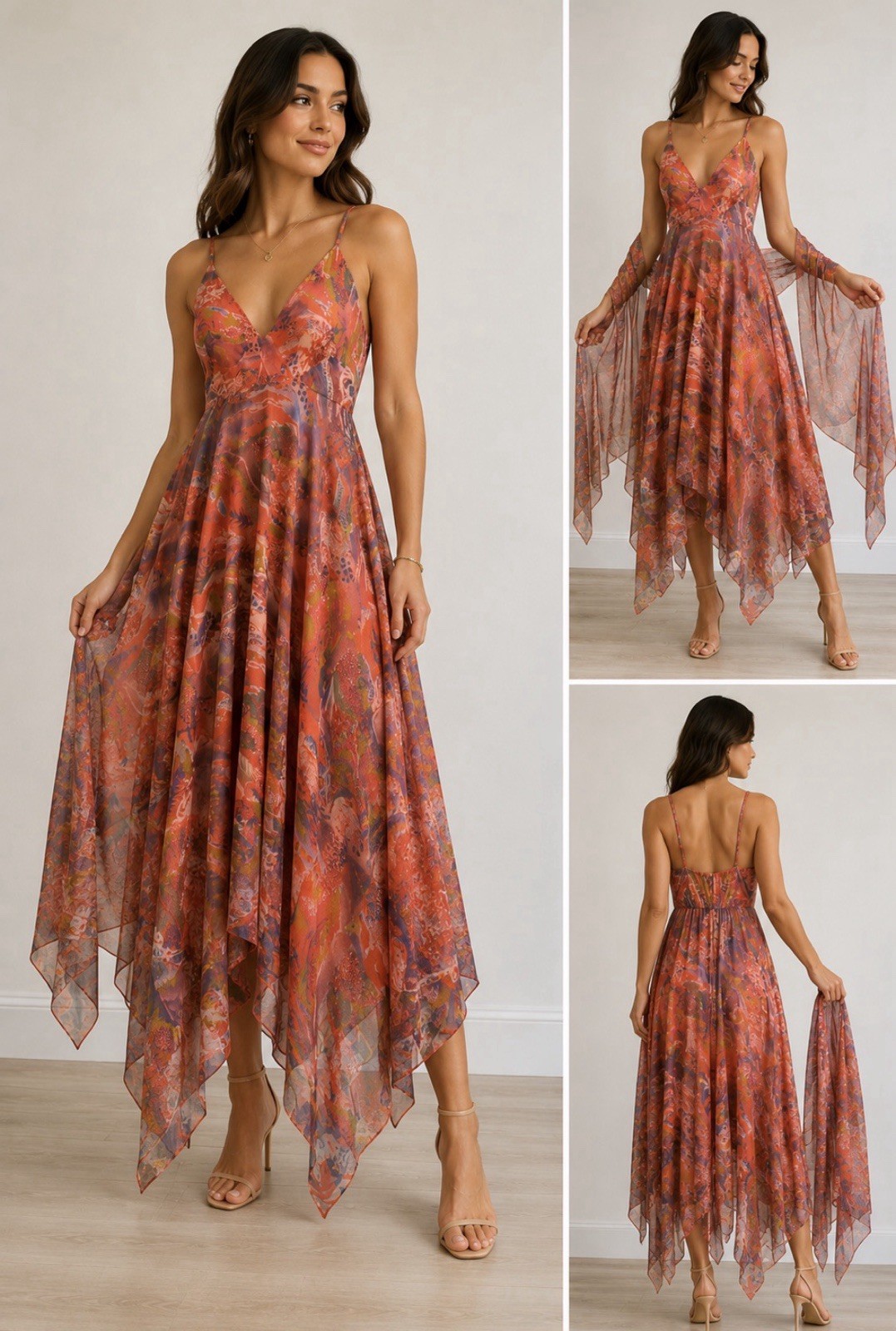 TIME CAPSULE GEM ✨ Rare authentic 1970s two-piece Original by Jereell Chiffon