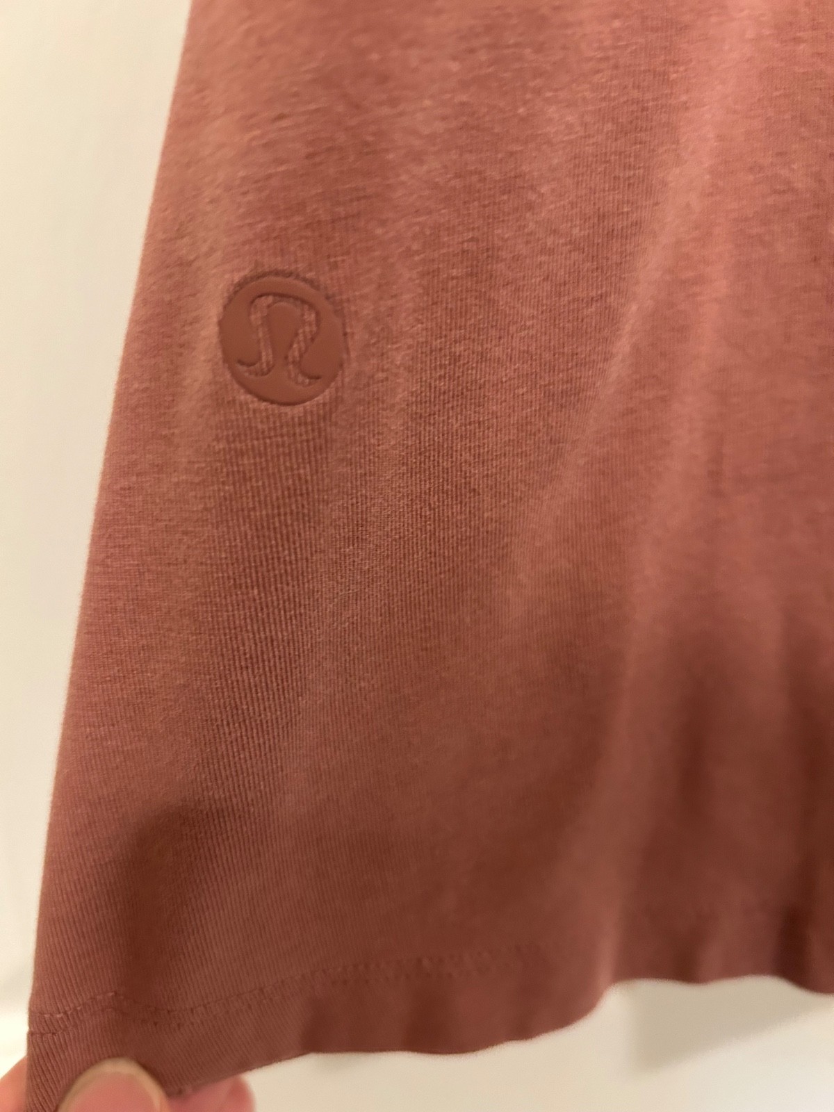 Lululemon All Yours Tee Dress Spiced Chai Pima Cotton Size 10
