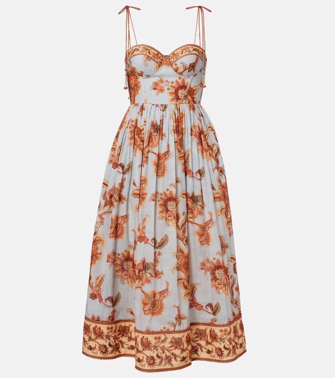 Zimmermann ASTER CORSET MIDI DRESS $ 995 Size 0