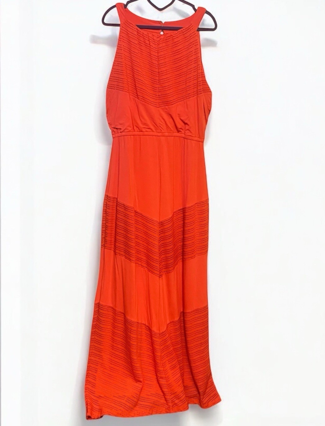 Elegant Orange Maxi Dress