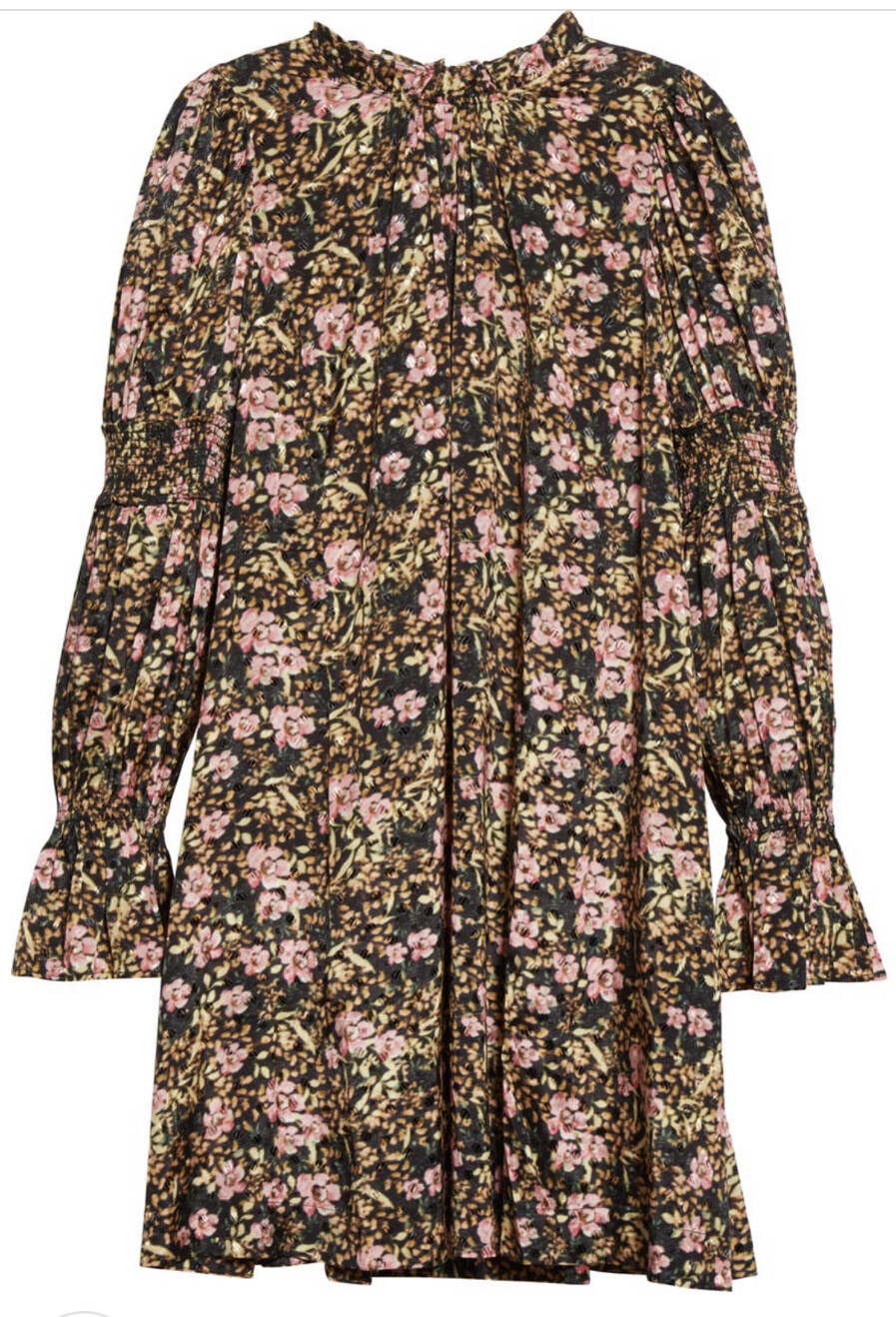 NWT ByTiMo By TiMo Delicate viscose Floral flower printed dress Multi Size S