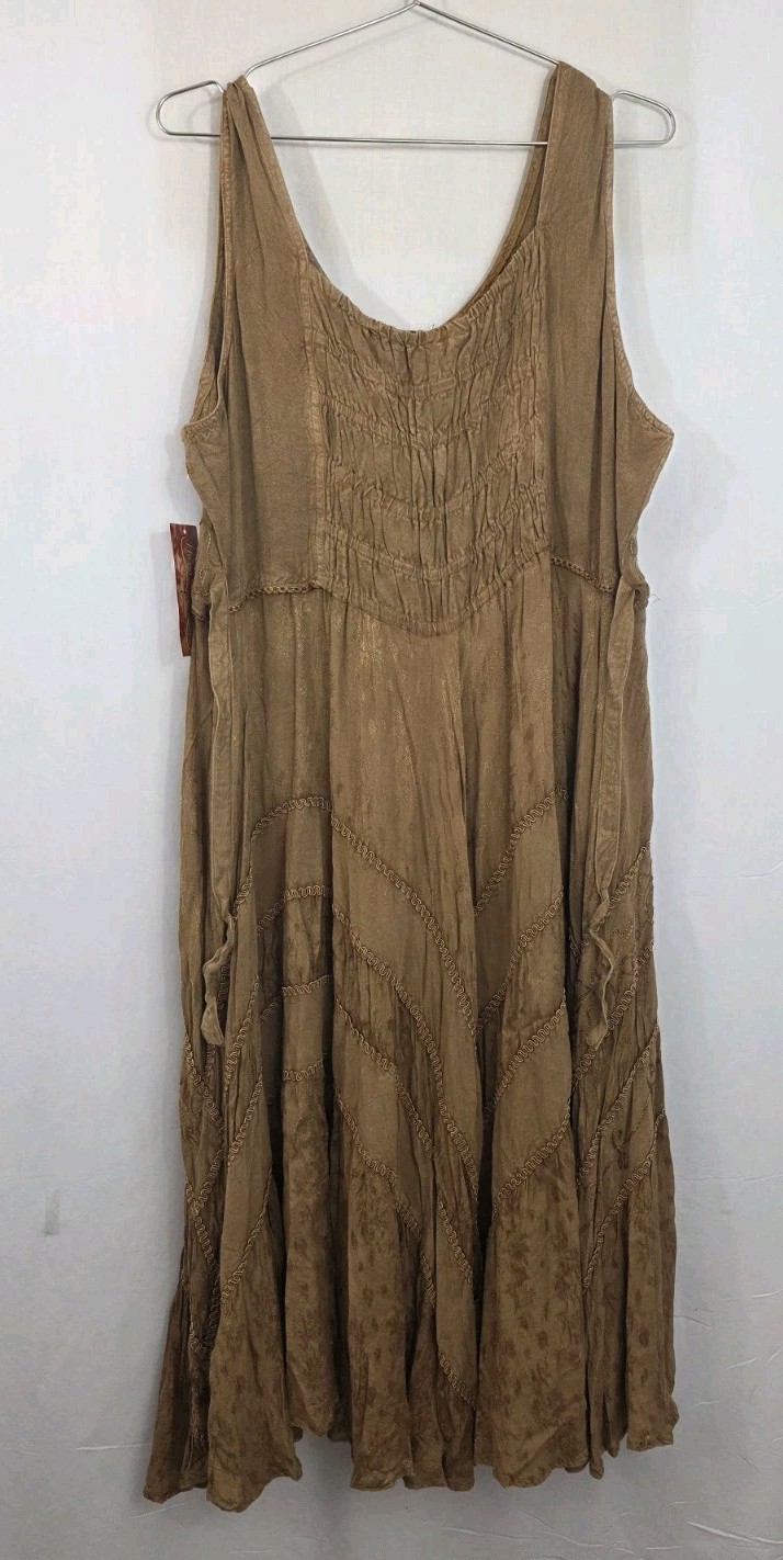 NWT XXL Scully Women’s Lace Front Sleeveless Full Length Dress Retail $105.99