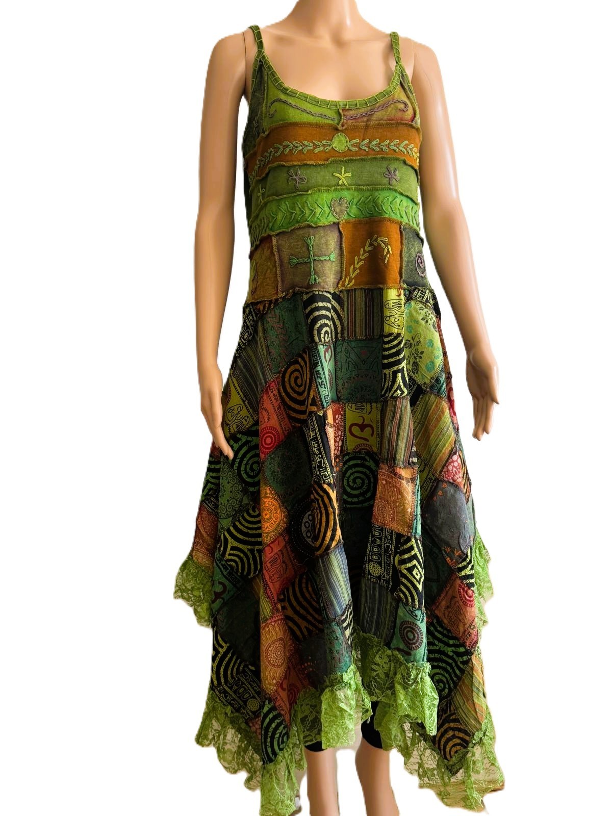 Authentic Nepalese Handcrafted Patchwork Dress