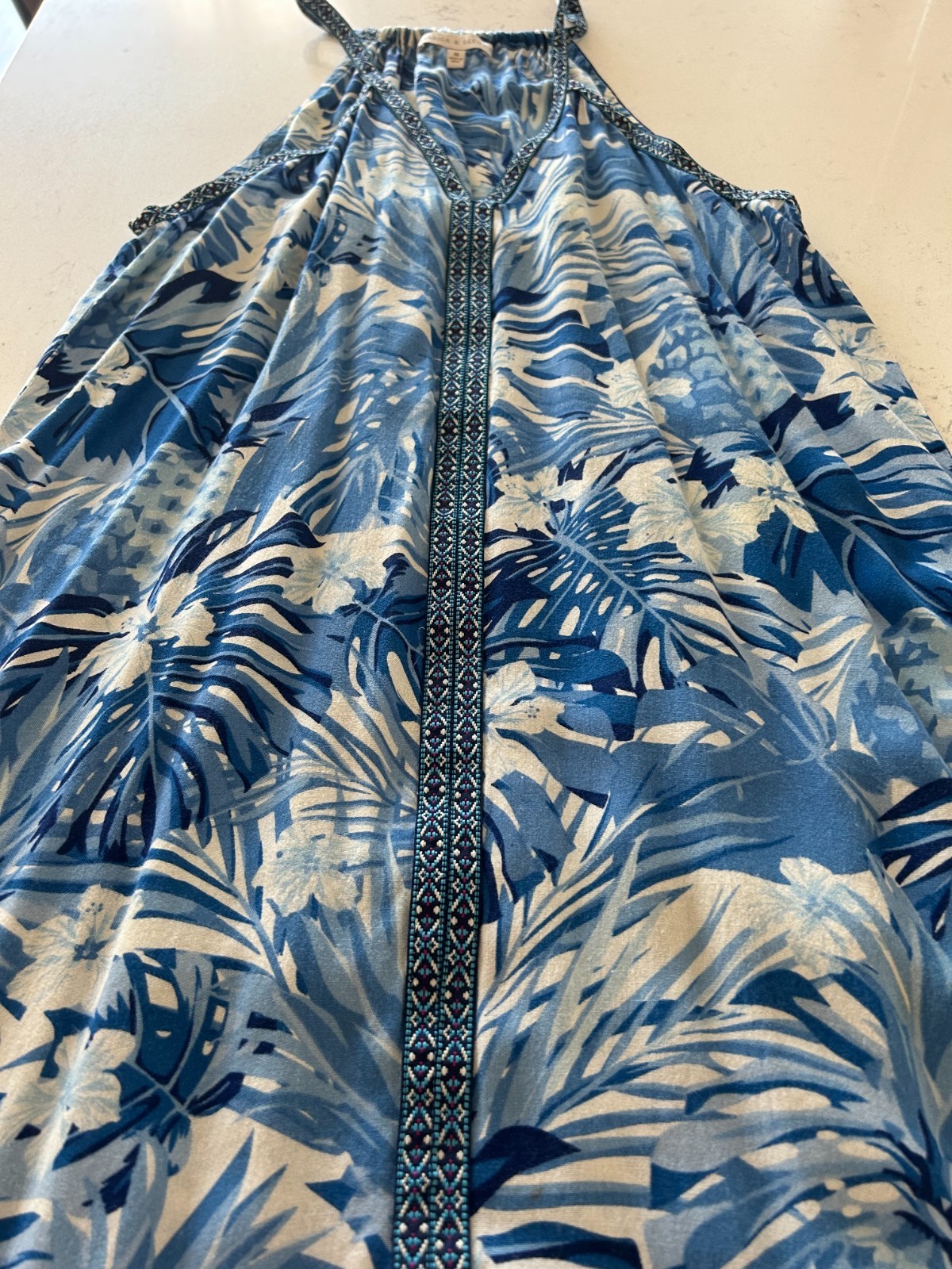 America & Beyond Maxi Sleeveless Dress Size M Pre-Owned – Good Condition