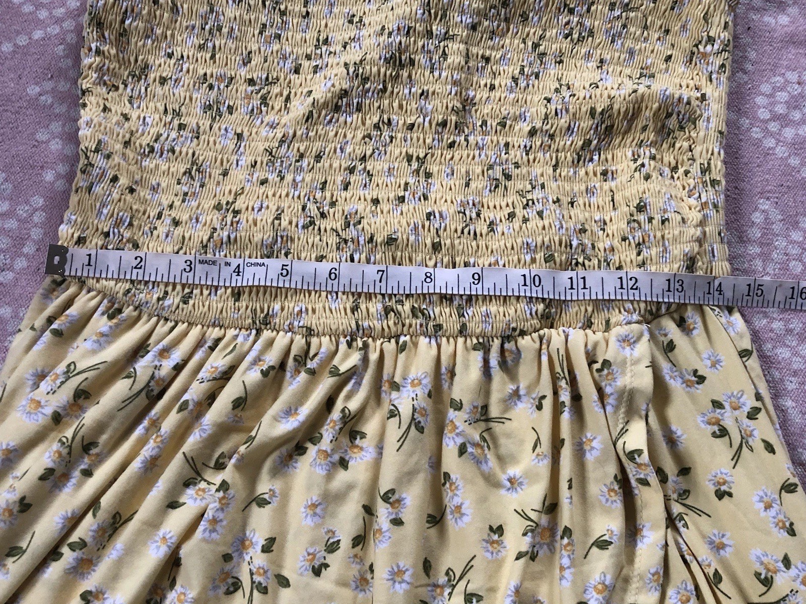 J for Justify XL Yellow Floral Summer Dress Daisies