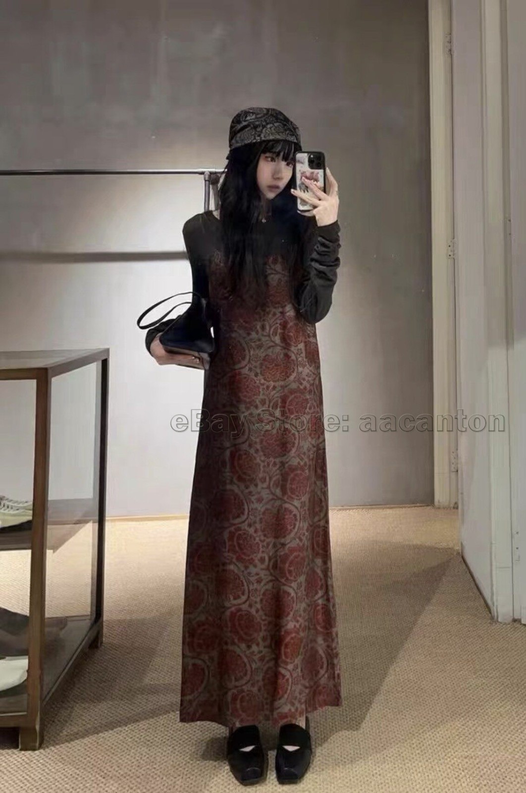 2026 UMA WANG Early Spring Backless Long Halter Dresses Halter Dress Skirts New