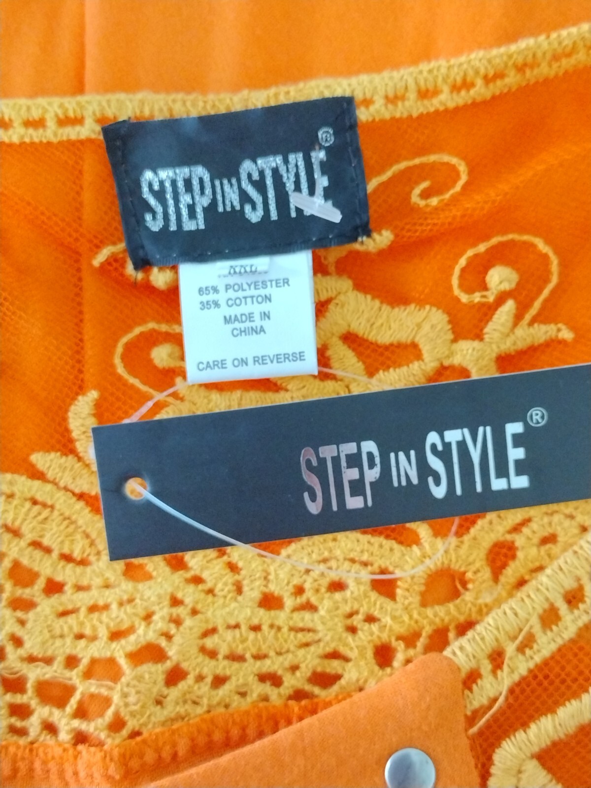 NWT Step in Style Asymmetrical Mandala Dress Size XXL Studded crochet Sleeveless