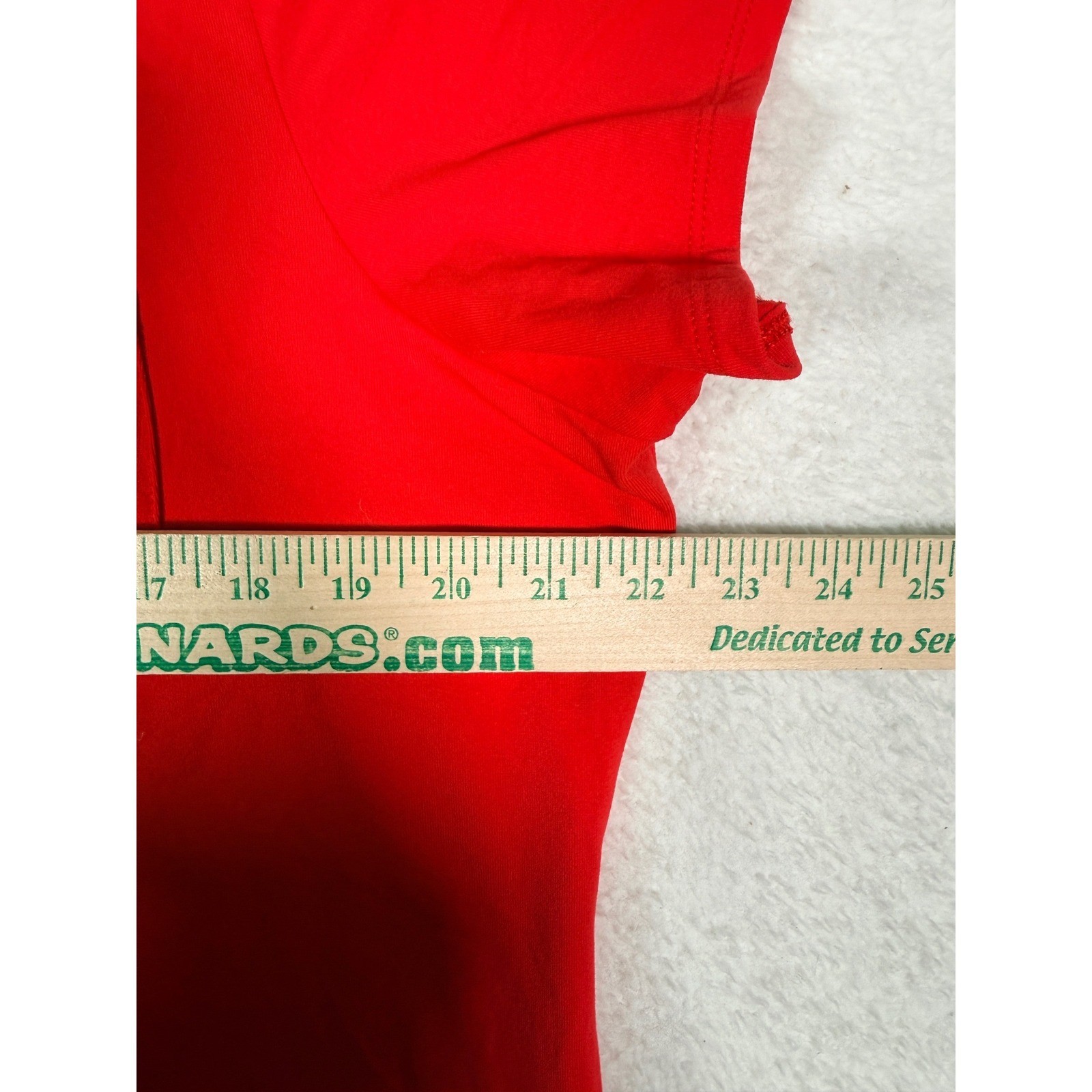 TravelSmith Red Supplex V-Neck T-Shirt Dress Womens XLP Stretch Travel Beach