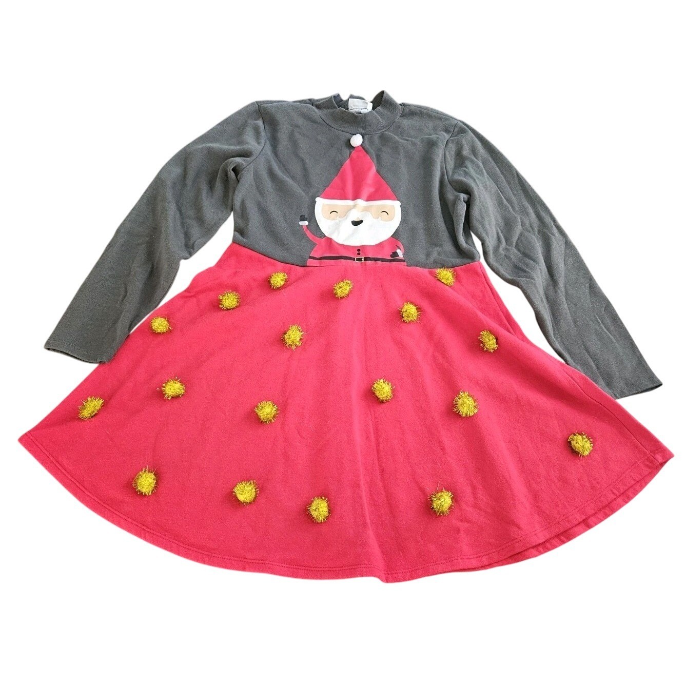 Mighty Fine Santa Claus Dress Women’s Size 2XL Red & Gray Grey