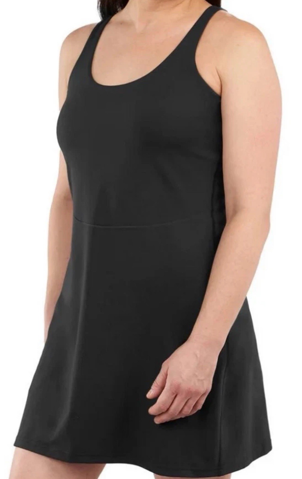 Elle Sport Women’s Active Tank Dress, Black, Size- S 🍁