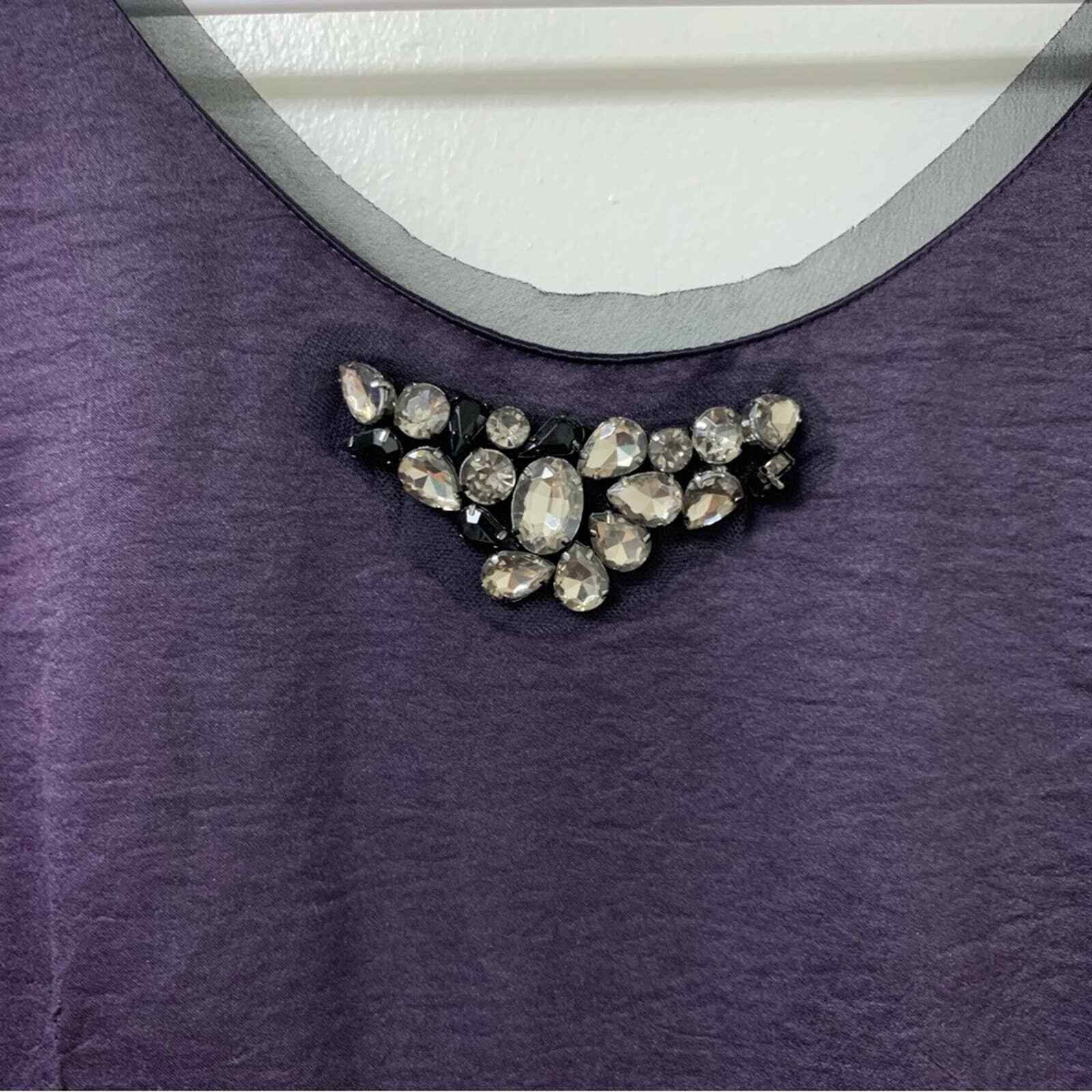 Simply Vera Vera Wang Purple Sheath Cocktail Dress Size 10