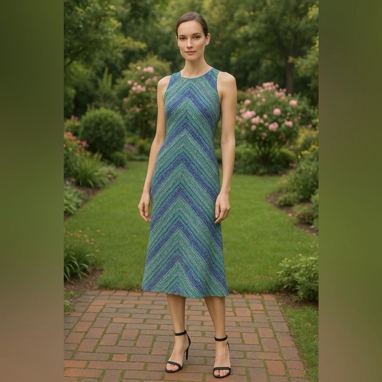 American Living Chevron Printed dress, Size 2 June Sale
