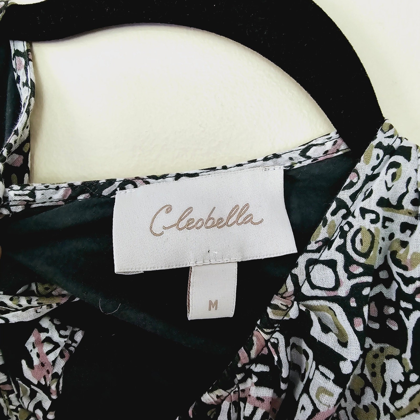 Cleobella Josephine Ankle Dress Midi Paisley Print Cut-Out Green Women’s Size M