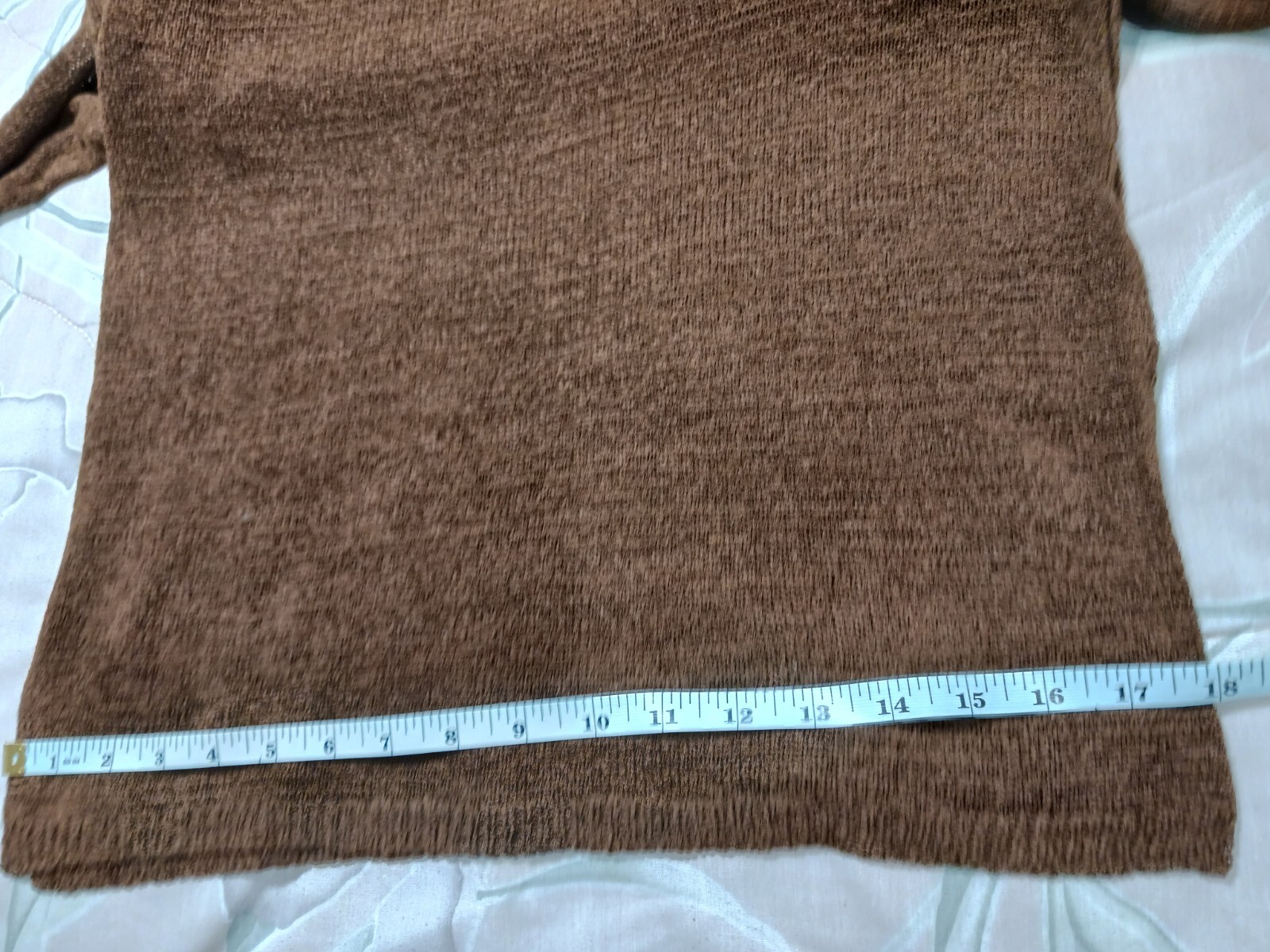 By The River*Brown Sweater Knit Midi LengthDress*Size L*Side Split*Round Nk*Belt