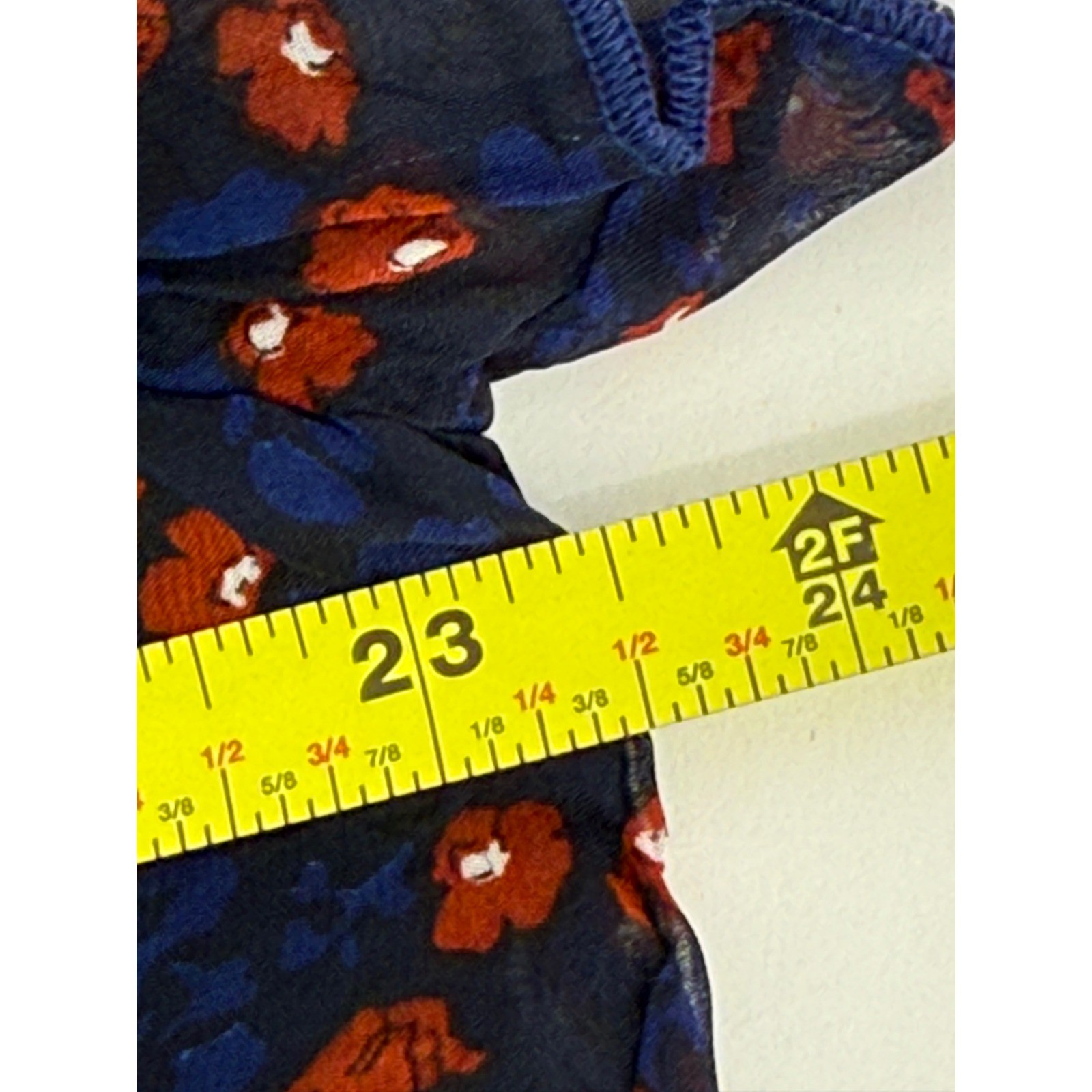 C’Melodie Paris Womens Navy Blue Red Floral Silk Blend Chiffon Dress Sz XL NEW