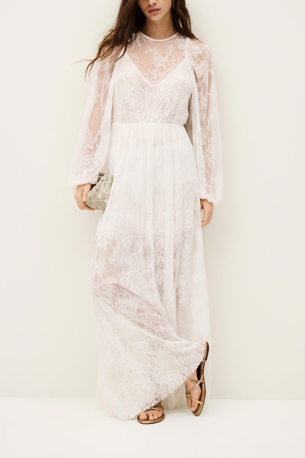 Ba&sh Cycla Lace Maxi Dress Size:1/S $585 NWT