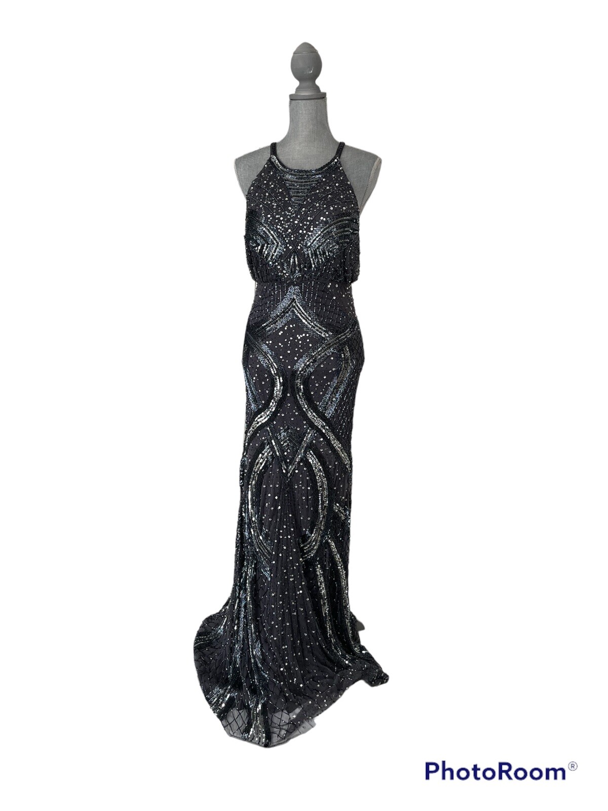 A-Line Scoop Long Evening Mermaid Open Back Stretchable Wedding Party Dress