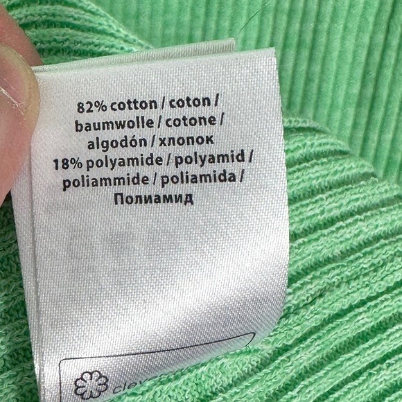 Remain Birger Christensen Rakella Ribbed Knit Dress Spring Green Size 10 NEW