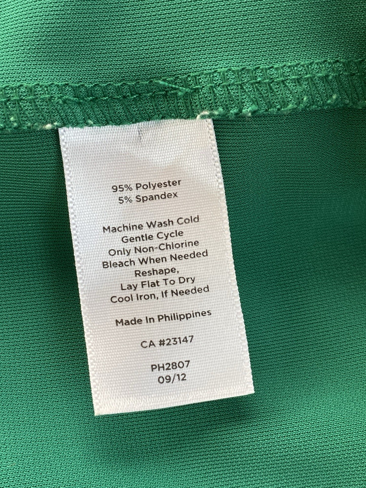 Talbots Size XLP Teal Green Stretch Jersey Knit Faux Wrap Dress 14P 16P Petite