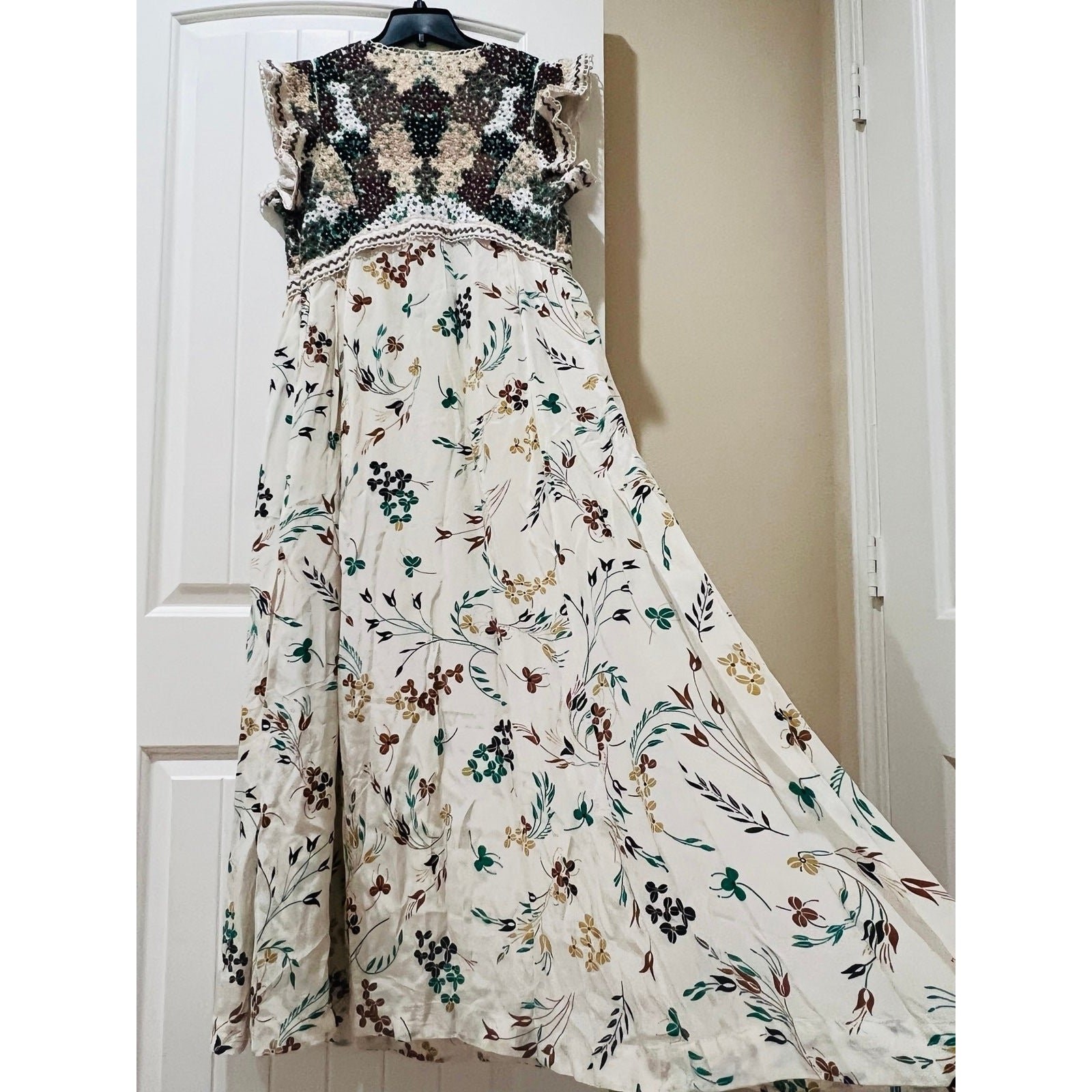 NWT❤️Anthro V-Neck Maxi Dress sz10