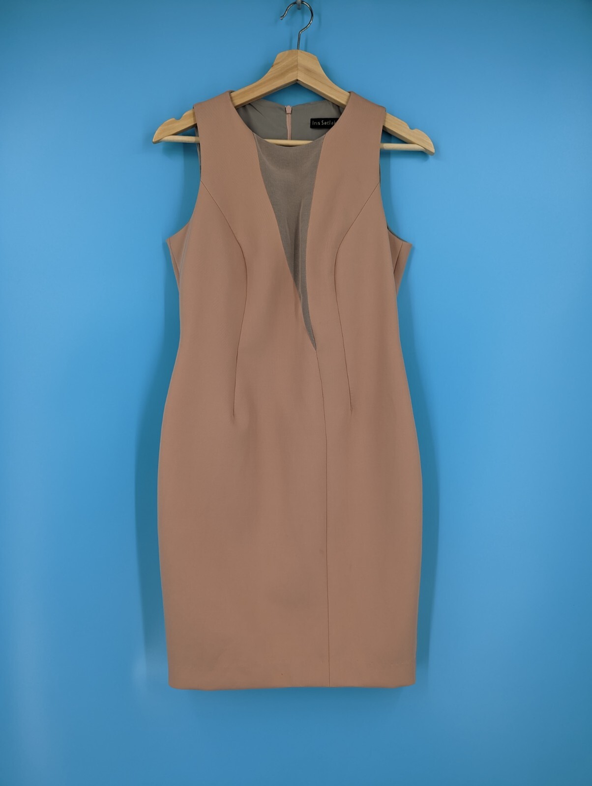 Iris Setlarkwe 4 Pink Sleeveless Polyamide Sheath Dress *as is*