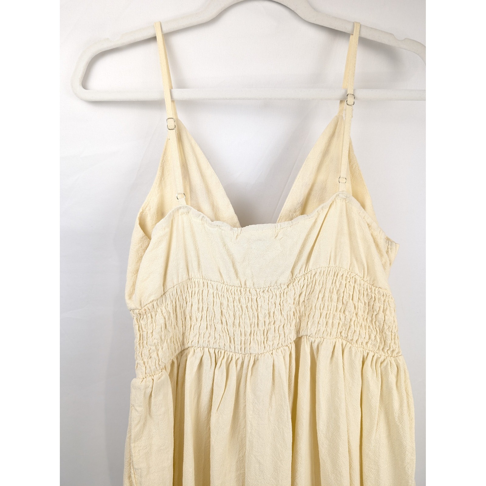 Celestial Embroidered Sun Star Babydoll Peasant Maxi Dress Sz S Boho Cottagecore