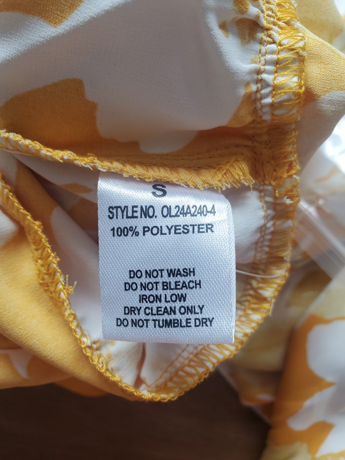 ONETHELAND Yellow/White Floral Button-Front Belted Collared Maxi Dress S
