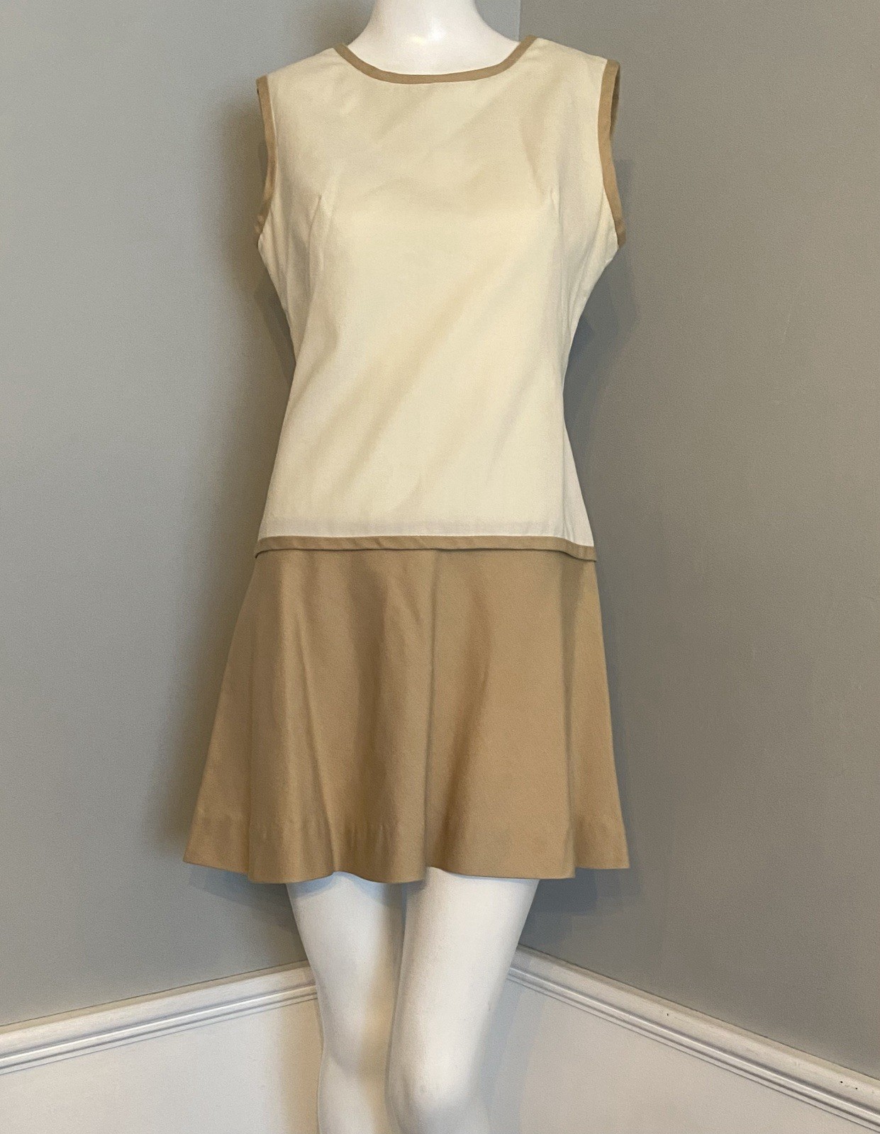Kelly Arden Junior Petites Vintage 60s Mod Go Go Drop Waist Mini Dress ILGWU