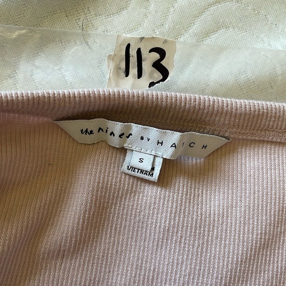 Blush maternity dress