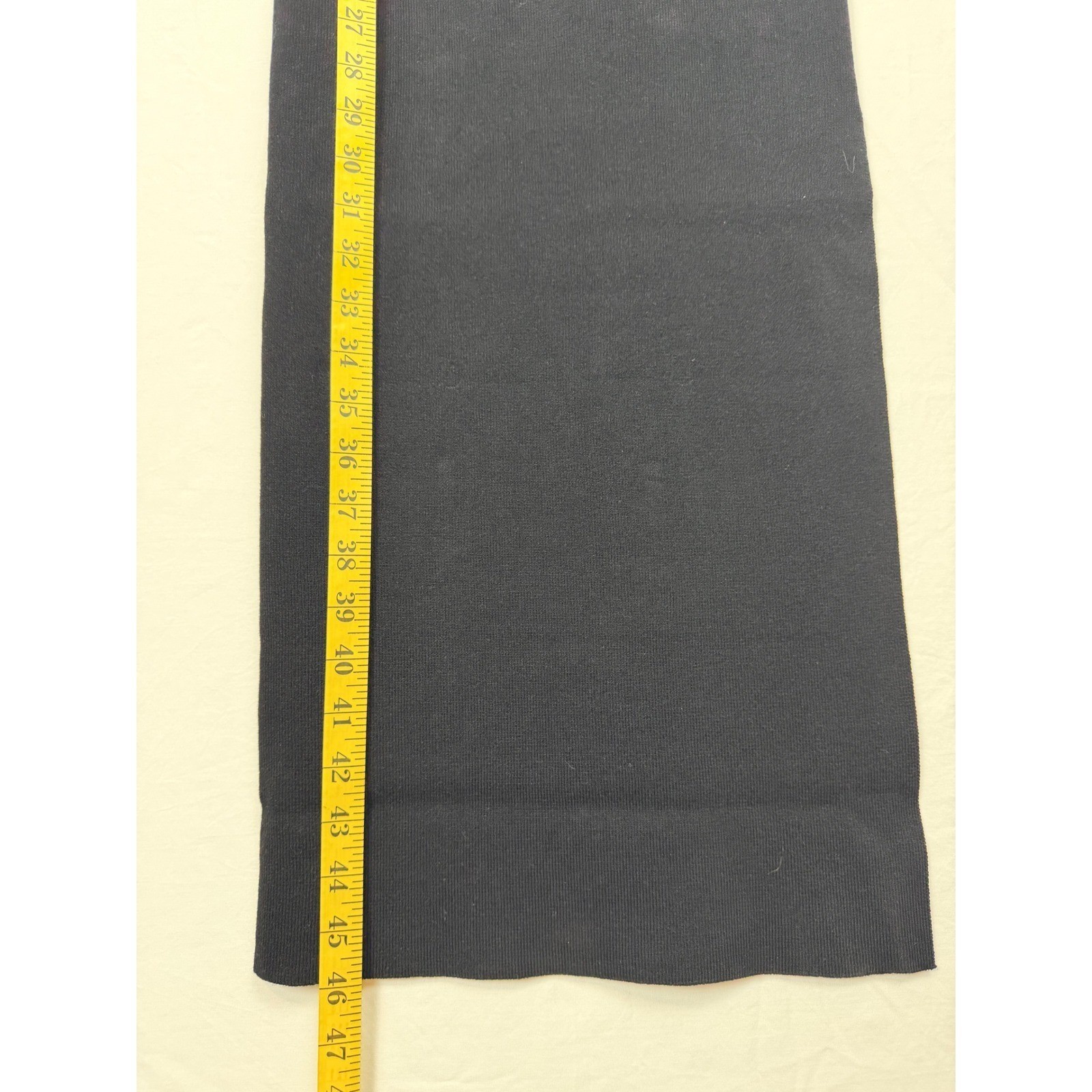 NWT Hera Collection Ribbed Knit Midi Dress Women Size S Black Side Slit Bodycon