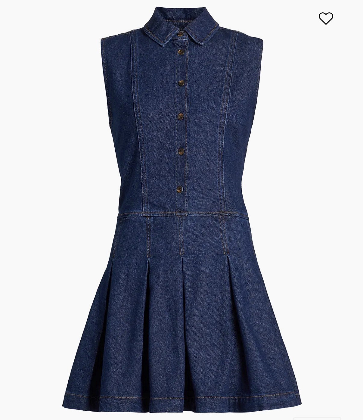 Reformation Arella Denim Sleeveless Minidress Size0