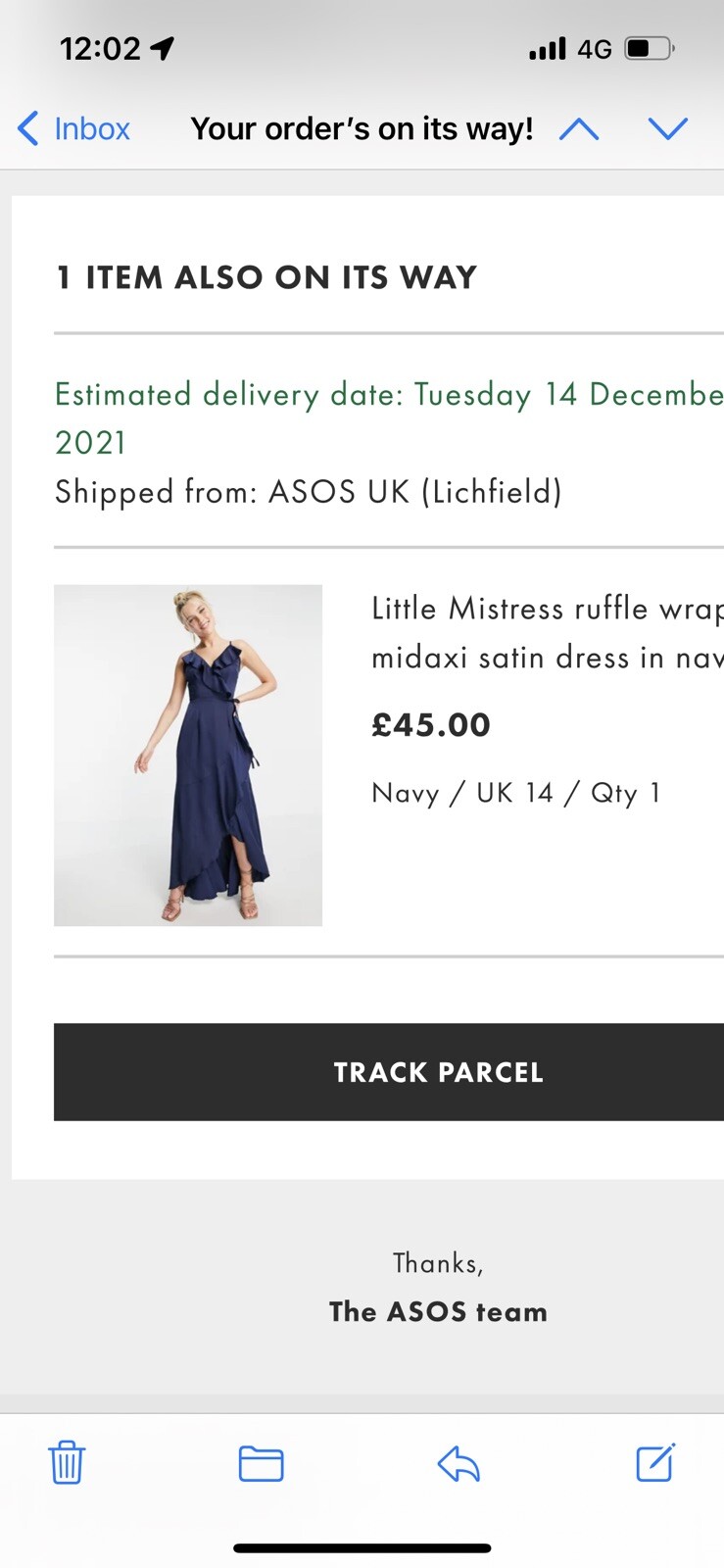 little mistress dress size 14