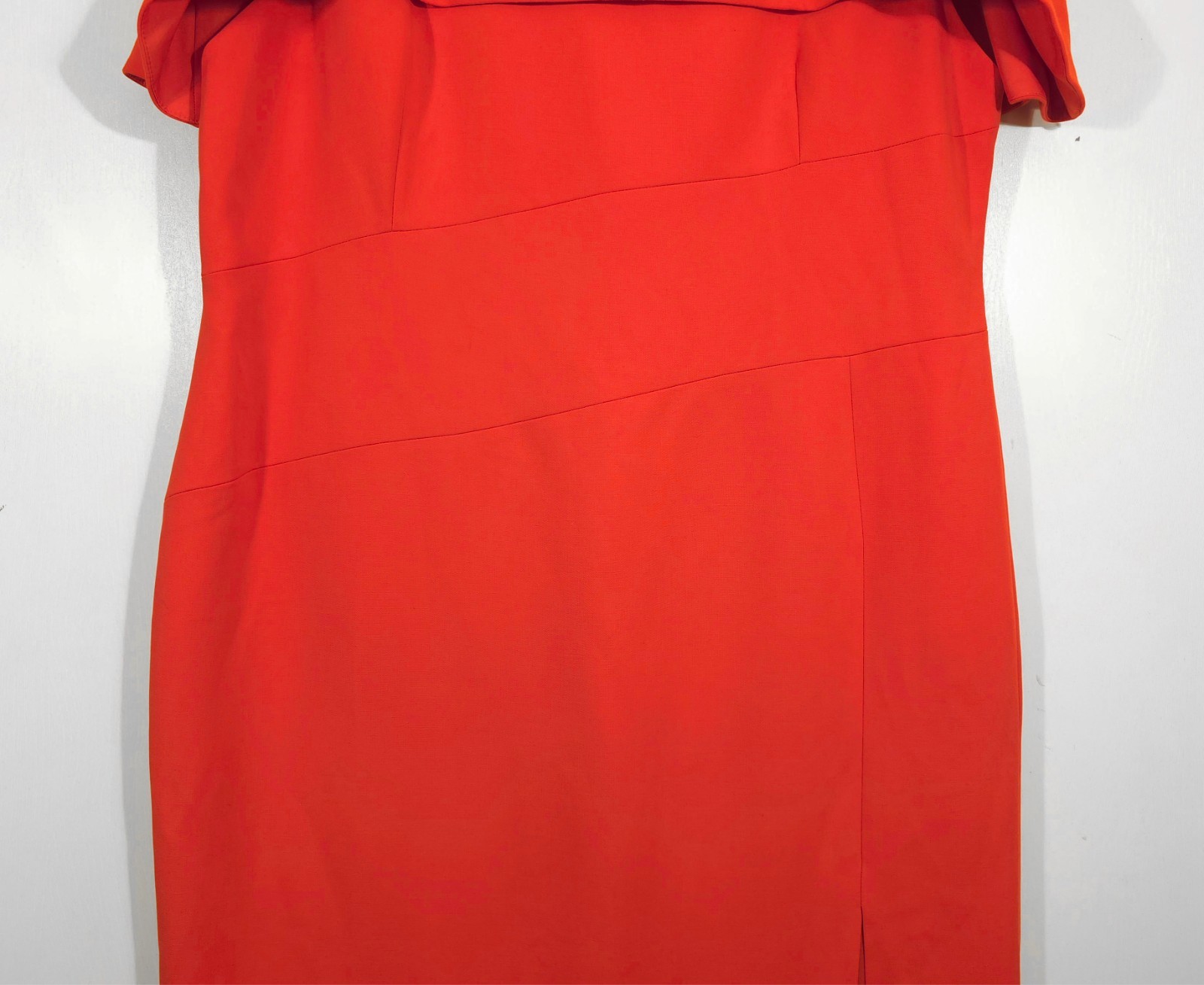 Karen Millen Plus Size Compact Stretch Caped Cap-Sleeved Neck Tie Dress US20