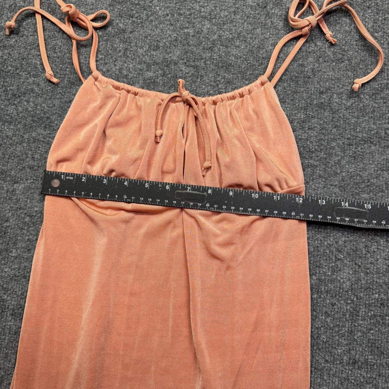 Kendall & Kylie Mini Dress Womens Small Peach Tie Strap Sleeveless Party Dress