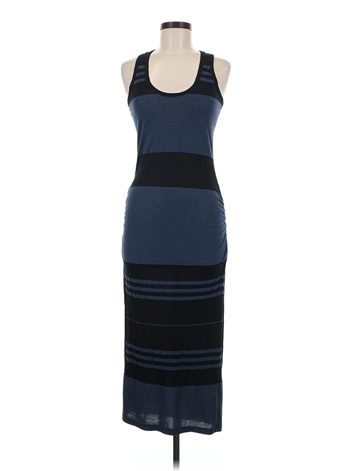 Standard James Perse Black Ruched Racerback Mini Dress WSVH6762CU Size 2 Medium