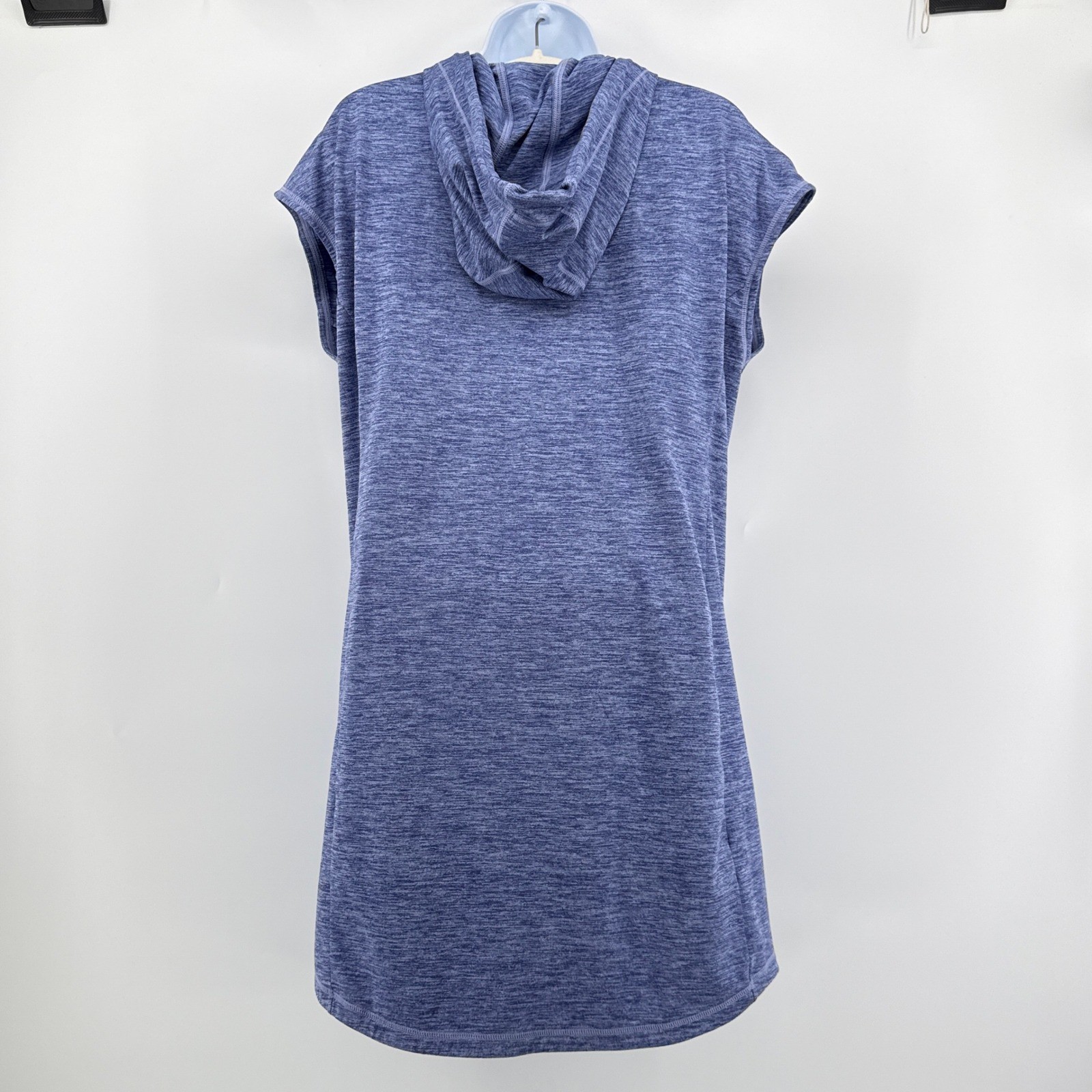Tommy Bahama Ariana Blue Heather IslandZone Hooded Half Zip Sleeveless Dress