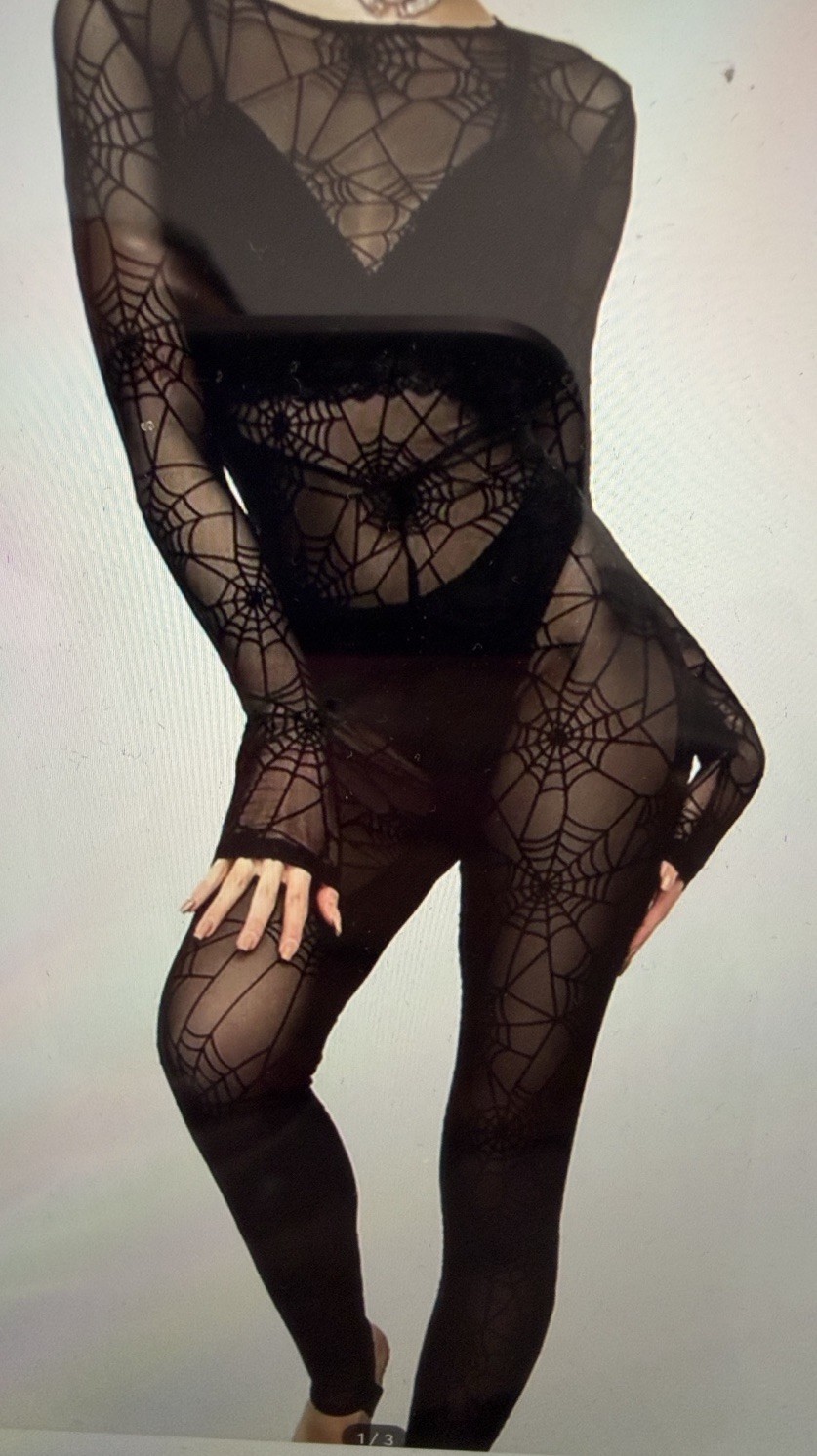 Disturbia Venom Catsuit UK16 US12 Black