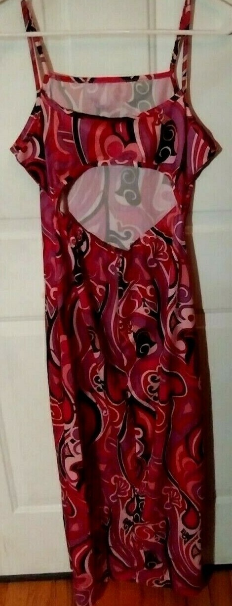 GROOVY maxi-dress multi-color size Juniors M by No Bounderies
