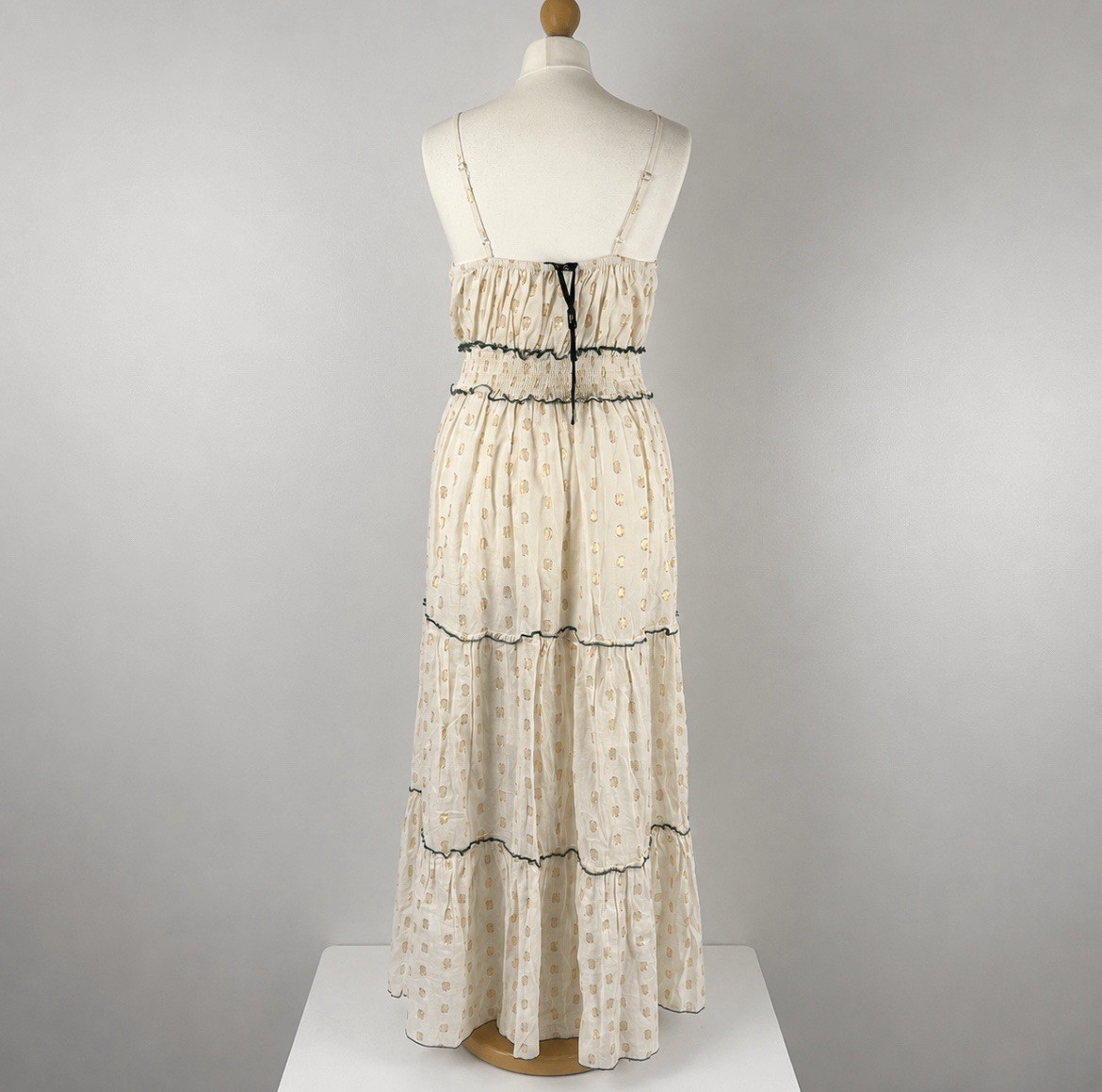 Papa Pia Luxe Boho Embroidered Maxi Dress | Festival Holiday Cotton | UK 8-10