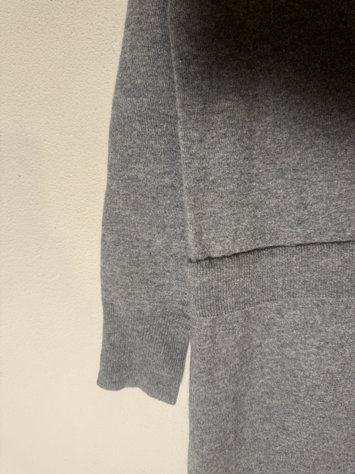 Sandro Paris Wool Cashmere Blend Gray Dress Long Sz 46/ US Small