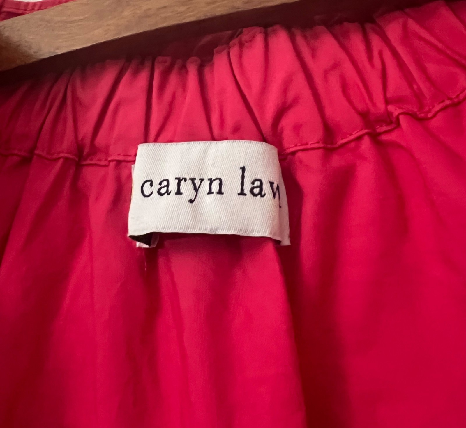 Caryn Lawn Womens Emily Fuchsia Ruffle Neck Poplin Shirt Dress One Size