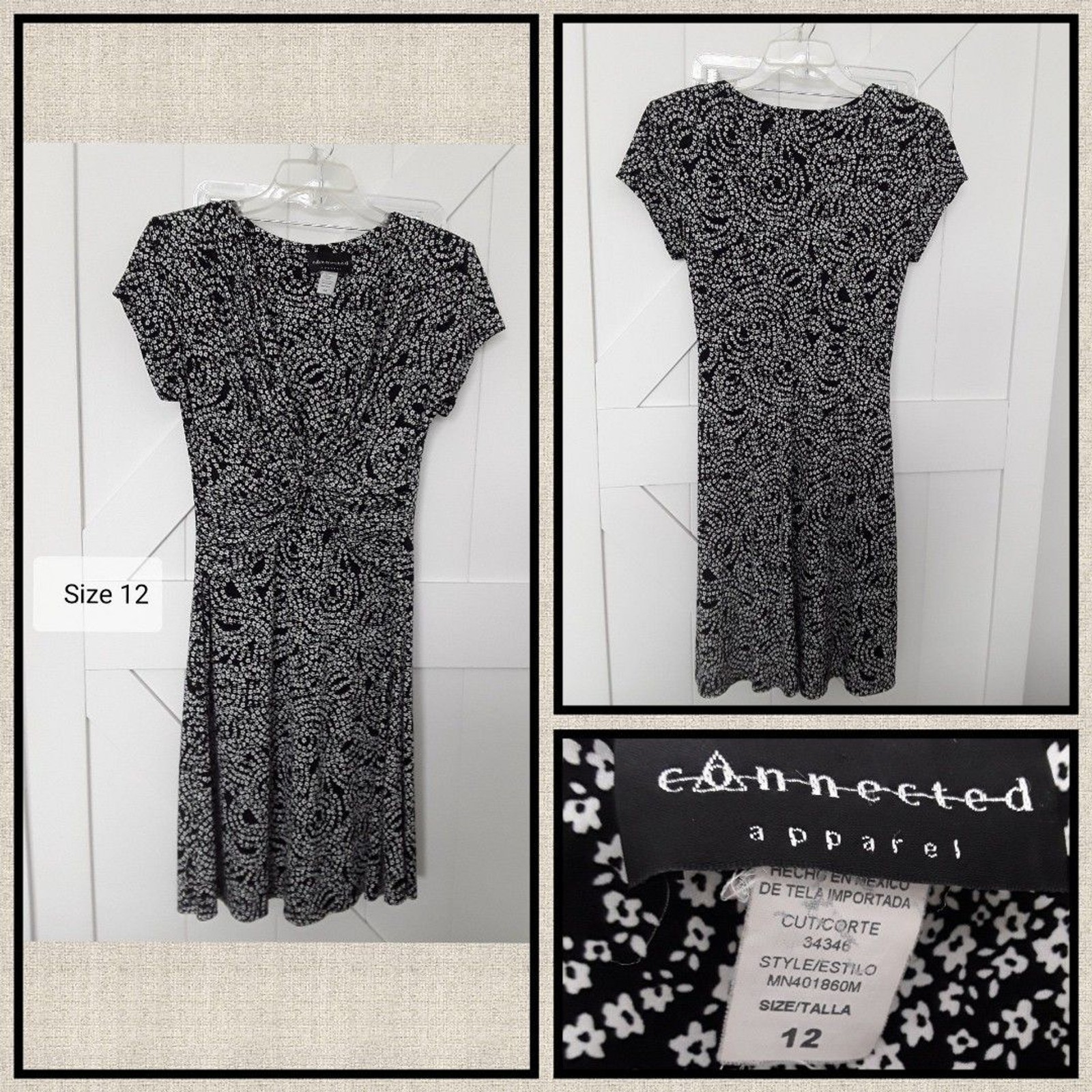 Size 12 Connected Apparel Dress