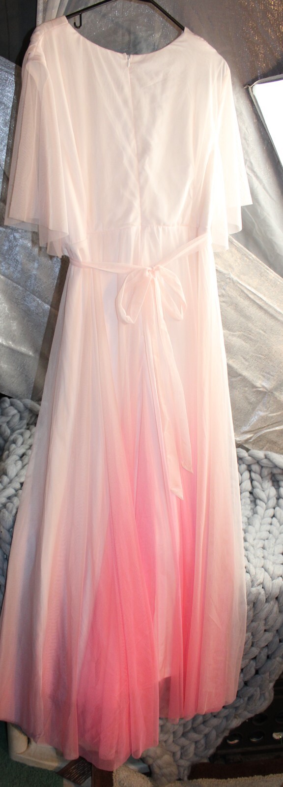 LIGHT WEIGHT CASUAL LINED SUMMER SPRING DRESS CORAL & CREAM 3 XL DINNER PARTY